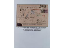 REICHSPOST-VORLÄUFER, ausstellungsmäßig aufgezogene Spezialsammlung von rund 120 Belegen und einigen losen Marken, Einheiten 