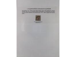 REICHSPOST-VORLÄUFER, ausstellungsmäßig aufgezogene Spezialsammlung von rund 120 Belegen und einigen losen Marken, Einheiten 