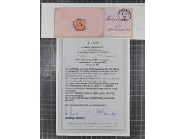 REICHSPOST-VORLÄUFER, ausstellungsmäßig aufgezogene Spezialsammlung von rund 120 Belegen und einigen losen Marken, Einheiten 