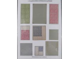 1869, gezähnter Ausgabe, ungebrauchte/postfrische Sammlung von 12 Blockeinheiten und einem Paar (teils mit Plattenfehler) &nb