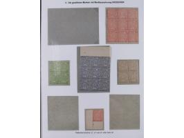 1869, gezähnter Ausgabe, ungebrauchte/postfrische Sammlung von 12 Blockeinheiten und einem Paar (teils mit Plattenfehler) &nb