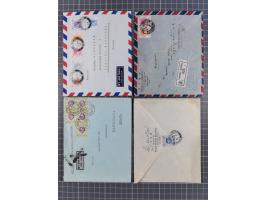 1891/2024 (ca.), hundreds of covers and cards with an abundance of interesting usages, many before the 1950s, noted early pos