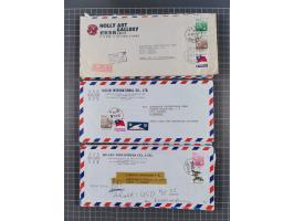 1937/2025 (ca.), Macau and taiwan accumulation of covers, noted a group of 1937 First Flights Macau-USA, etc., mostly in good