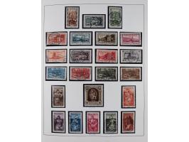 1920/59, ungebrauchte (teils postfrische) und gestempelte Sammlung, dabei u.a. Mi. 151-57 mit neuem Attest Geigle BPP und seh