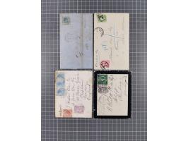 1871/1910, 17 covers &amp; cards including registered mails, uprated and imprint stationery cards, cover bearing 2 c. blue 18