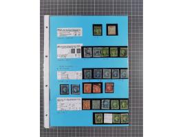 1851/1910, Collection on eight self made album leaves, mostly used, starting imperf issues with duplicates, specialized with 