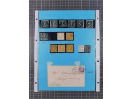 1851/1910, Collection on eight self made album leaves, mostly used, starting imperf issues with duplicates, specialized with 