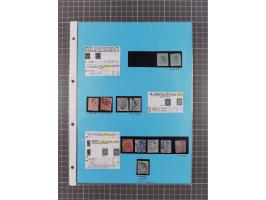 1851/1910, Collection on eight self made album leaves, mostly used, starting imperf issues with duplicates, specialized with 