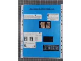 1854/1900, Collection on 16 self made album leaves, mostly used with good cancellations, starting 2 sh. dull blueish-green 18