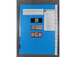 1854/1900, Collection on 16 self made album leaves, mostly used with good cancellations, starting 2 sh. dull blueish-green 18