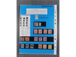 1854/1900, Collection on 16 self made album leaves, mostly used with good cancellations, starting 2 sh. dull blueish-green 18