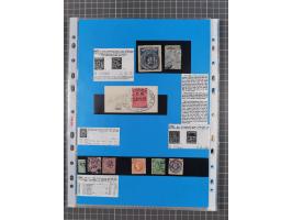 1854/1900, Collection on 16 self made album leaves, mostly used with good cancellations, starting 2 sh. dull blueish-green 18