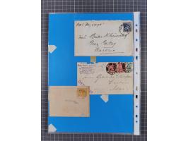 1854/1900, Collection on 16 self made album leaves, mostly used with good cancellations, starting 2 sh. dull blueish-green 18