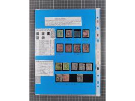 1854/1900, Collection on 16 self made album leaves, mostly used with good cancellations, starting 2 sh. dull blueish-green 18