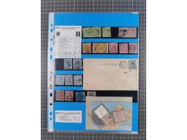 1854/1900, Collection on 16 self made album leaves, mostly used with good cancellations, starting 2 sh. dull blueish-green 18