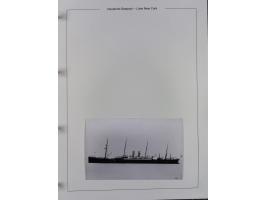 1889/91, Sammlung “DSP LINIE NEW YorK” mit Unterscheidungsbuchstaben &nbsp;“a” bis “l” mit 36 Briefen und GSK mit durchgehend