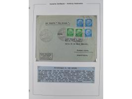 1923/39, Sammlung “DSP HAMBURG-SÜDAMERIKA” mit ca. 60 Briefen, Karten und GSK sowie 2 Menükarten und einige, meist ungebrauch