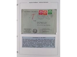 1923/39, Sammlung “DSP HAMBURG-SÜDAMERIKA” mit ca. 60 Briefen, Karten und GSK sowie 2 Menükarten und einige, meist ungebrauch