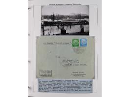 1923/39, Sammlung “DSP HAMBURG-SÜDAMERIKA” mit ca. 60 Briefen, Karten und GSK sowie 2 Menükarten und einige, meist ungebrauch