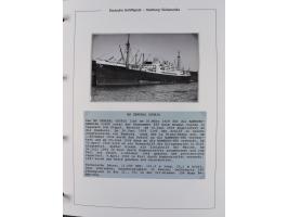 1923/39, Sammlung “DSP HAMBURG-SÜDAMERIKA” mit ca. 60 Briefen, Karten und GSK sowie 2 Menükarten und einige, meist ungebrauch