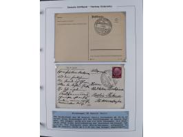 1923/39, Sammlung “DSP HAMBURG-SÜDAMERIKA” mit ca. 60 Briefen, Karten und GSK sowie 2 Menükarten und einige, meist ungebrauch