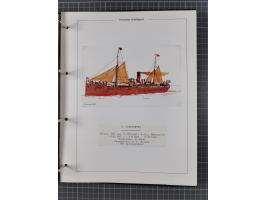 1923/39, Sammlung “DSP HAMBURG-SÜDAMERIKA” mit ca. 60 Briefen, Karten und GSK sowie 2 Menükarten und einige, meist ungebrauch