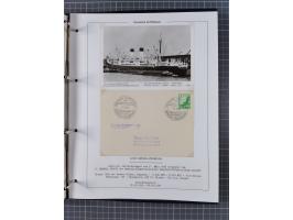 1923/39, Sammlung “DSP HAMBURG-SÜDAMERIKA” mit ca. 60 Briefen, Karten und GSK sowie 2 Menükarten und einige, meist ungebrauch