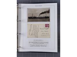 1923/39, Sammlung “DSP HAMBURG-SÜDAMERIKA” mit ca. 60 Briefen, Karten und GSK sowie 2 Menükarten und einige, meist ungebrauch