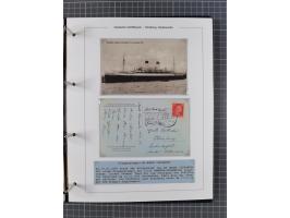 1923/39, Sammlung “DSP HAMBURG-SÜDAMERIKA” mit ca. 60 Briefen, Karten und GSK sowie 2 Menükarten und einige, meist ungebrauch