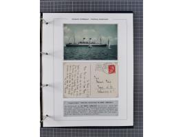 1923/39, Sammlung “DSP HAMBURG-SÜDAMERIKA” mit ca. 60 Briefen, Karten und GSK sowie 2 Menükarten und einige, meist ungebrauch