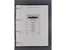 1923/39, Sammlung “DSP HAMBURG-SÜDAMERIKA” mit ca. 60 Briefen, Karten und GSK sowie 2 Menükarten und einige, meist ungebrauch