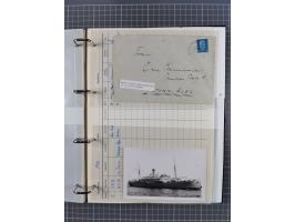 1927/36, kleine Sammlung “DSP LINIE HAMBURG-WESTAFRIKA” mit Unterscheidungsbuchstaben “A” bis “F” bzw. “a” bis “c” mit 20 Bri