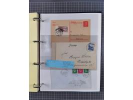 1927/36, kleine Sammlung “DSP LINIE HAMBURG-WESTAFRIKA” mit Unterscheidungsbuchstaben “A” bis “F” bzw. “a” bis “c” mit 20 Bri