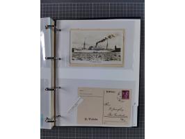 1927/36, kleine Sammlung “DSP LINIE HAMBURG-WESTAFRIKA” mit Unterscheidungsbuchstaben “A” bis “F” bzw. “a” bis “c” mit 20 Bri