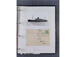 1891/1935, Sammlung “OST-ASIATISCHE HAUPTLINIE” bzw. “OST ASIATISCHE LINIE” mit über 90 Briefen, Karten und Ganzsachen. Dabei