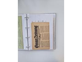 1934/39, interessante Sammlung “Kraft durch Freude” des NORDD. LLYOD BREMEN mit über Briefen, Karten und GSK. Dazu Menükarten