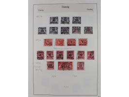 1920/39, meist gestempelte Sammlung ab Aufdruckausgaben, inkl. Dienstmarken, dabei komplette Sätze, Block 1-3, Dienstmarken, 