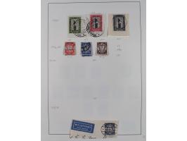1920/39, meist gestempelte Sammlung ab Aufdruckausgaben, inkl. Dienstmarken, dabei komplette Sätze, Block 1-3, Dienstmarken, 