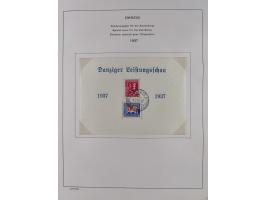 1920/39, meist gestempelte Sammlung ab Aufdruckausgaben, inkl. Dienstmarken, dabei komplette Sätze, Block 1-3, Dienstmarken, 