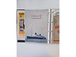 1928/34, kleine Sammlung “DASP BREMEN-NEW YORK” mit den Dampfern “Bremen”, “Columbus” und “Europa” &nbsp;mit 16 Briefen, Kart