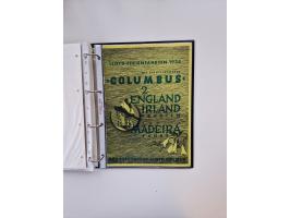 1928/34, kleine Sammlung “DASP BREMEN-NEW YORK” mit den Dampfern “Bremen”, “Columbus” und “Europa” &nbsp;mit 16 Briefen, Kart