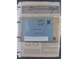 1913/39, interessante Sammlung “Kreisstempel mit Segment oben der Hamburg-Amerika-Linie” inkl. der Aptierungen mit 41 Briefen