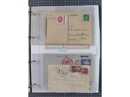 1913/39, interessante Sammlung “Kreisstempel mit Segment oben der Hamburg-Amerika-Linie” inkl. der Aptierungen mit 41 Briefen