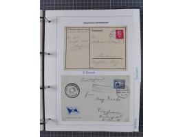 1913/39, interessante Sammlung “Kreisstempel mit Segment oben der Hamburg-Amerika-Linie” inkl. der Aptierungen mit 41 Briefen