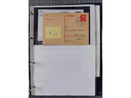 1913/39, interessante Sammlung “Kreisstempel mit Segment oben der Hamburg-Amerika-Linie” inkl. der Aptierungen mit 41 Briefen