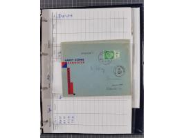 1913/39, interessante Sammlung “Kreisstempel mit Segment oben der Hamburg-Amerika-Linie” inkl. der Aptierungen mit 41 Briefen