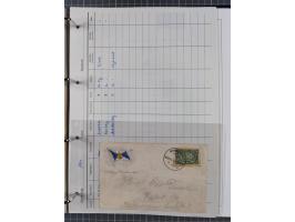 1913/39, interessante Sammlung “Kreisstempel mit Segment oben der Hamburg-Amerika-Linie” inkl. der Aptierungen mit 41 Briefen