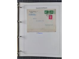 1913/39, interessante Sammlung “Kreisstempel mit Segment oben der Hamburg-Amerika-Linie” inkl. der Aptierungen mit 41 Briefen