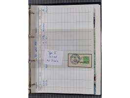 1913/39, interessante Sammlung “Kreisstempel mit Segment oben der Hamburg-Amerika-Linie” inkl. der Aptierungen mit 41 Briefen