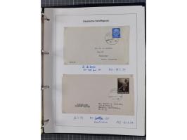 1913/39, interessante Sammlung “Kreisstempel mit Segment oben der Hamburg-Amerika-Linie” inkl. der Aptierungen mit 41 Briefen